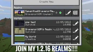 JOIN MY MCPE 1.2.16 REALMS