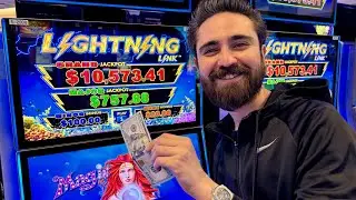 Winning BIG on the Magic Pearl Lightning Link Slot!