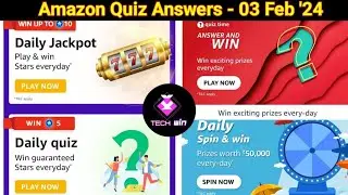 🎁 Amazon Quiz Answers Today - 03 Feb 2024 - Win ₹5000