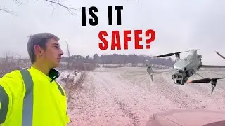 I Flew a Drone in a Snowstorm(Solar fields in New England?)