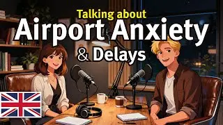 Airport Anxiety & Flight Delays 😬 | Easy ESL Listening Practice for Beginners