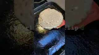 Pancake flipping trick 🌿🙃! #pancake #swirl #flip