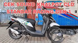 Cek Sound / Review Suara & Tes Jalan, Knalpot CLD Honda Beat Pop Standar Racing Gen 1