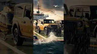 🌟 Thar, Scorpio & Helicopter &ndash;💫💥 Epic Combo on Ocean Deck!🚙🔥🤯
