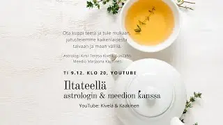 Iltateellä astrologin ja meedion kanssa