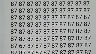 EYE TEST: FIND THE DIFFERENT NUMBER