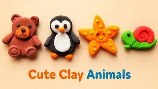DIY How To Make Cute Miniature Animals From Polymer Clay| DIY Mini Clay Animals| Easy Handmade DIY