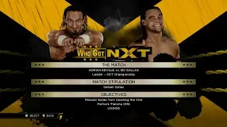 WWE 2K15 - Who Got NXT - Adrian Neville - Neville vs Bo Dallas