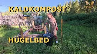DIY Cold Compost Bin & H&uuml;gelbed Ready for Spring 🌿 Sustainable Gardening