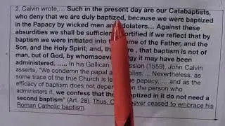 John Calvin WAS NOT Born Again in Jesus Christ.
