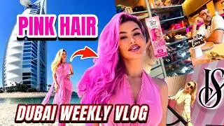 Dubai Weekly Vlog | Pink Hair, Burj Al Arab Photoshoot & New Stores Opening! 📸🇦🇪