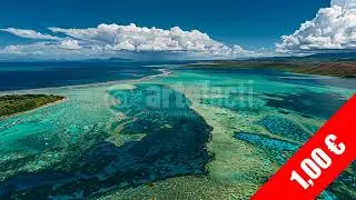 Aerial Turquoise River Delta Patterns &mdash; Abstract Nature HD Stock Footage