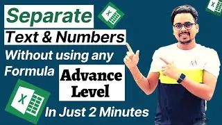 How To Split Text & Numbers in Excel Without using any Formula ! #exceltutorial #exceltipsandtricks