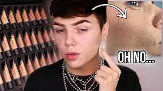 MORPHE FOUNDATION + CONCEALER REVIEW & 8 HOUR WEAR TEST... lol send help