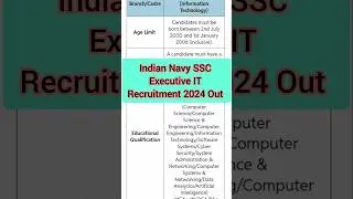 Indian navy ssc executive recruitment 2025 ✅|Indian navy recruitment 2025|