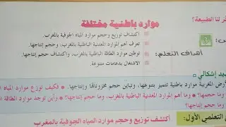 مقالة حول درس المغرب: موارد باطنية مكون الجغرافيا مادة الاجتماعيات (الثانية اعدادي)