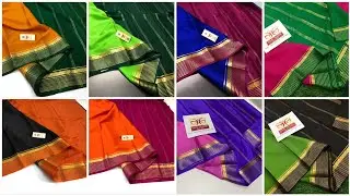 Below Rs 5000 | Pure Mysore Crepe Silk Sarees With Silk Mark Certified | Free Shipping In India