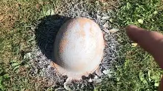 Restoring A already painted M1 helmet with swivel bales Front seam helmet ￼￼￼￼￼