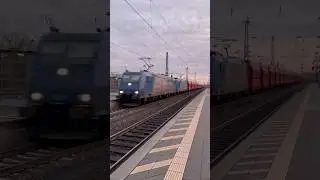 Massive High Speed Freight Train: Celle Hbf (Germany) #shorts