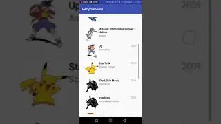 Custom RecyclerView Android (Code in Description)