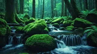 RELAXING RIVER WATER SOUNDS AND SOFT PIANO MUSIC FOR DEEP SLEEP AND INSOMNIA RECOVERY