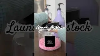 Laundry Restock 🧺 #asmr #laundry #restock #aesthetic #organization #satisfying #shorts #cleaning