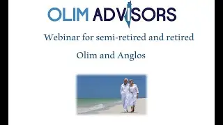 A webinar for semi-retired and retired Olim and Anglos living in Israel