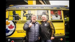 LIVE FROM PITTSBURG STEELER  BLITZBURGH Tailgate Party  Bus  - Ravens vs Steelers