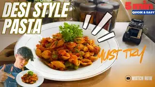 इंडियन स्टाइल देसी पास्ता रेसिपी 🍝 |  🇮🇳 Indian Style Desi Pasta Recipe | Quick & Easy Recipe🔥🔥