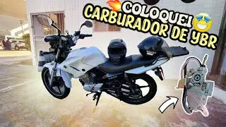 FACTOR 125 com carburador ADAPTADO DE YBR