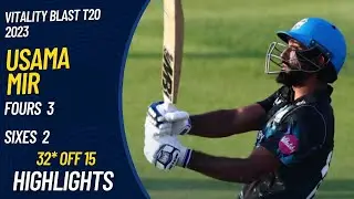 usama mir batting today T20 blast|usama batting in England|Ahmad Editz