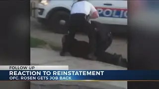 Reinstated officer to be assigned to his old patrol zone, police say