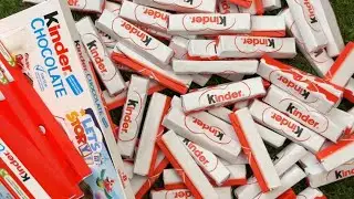 Satisfying Asmr🧁 Unboxing Kinder chocolate sweet🍫🍬🍭