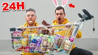 24 STUNDEN nur OSTERSÜßIGKEITEN ESSEN CANDY CHALLENGE vom OSTERHASE !!!
