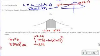 [IB Math SL] Exam Review Example: Volume Rotated around x-axis