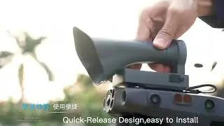 2-in-1 Payload for DJI M30, DJI Matrice 30 drone loudspeaker, and spotlights searchlight all in one.