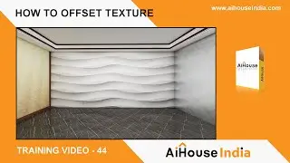 How To Offset Texture With AiHouse Software |  Training Video - 44 | AiHouse India
