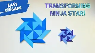 How to Make a Transforming Ninja Star | Easy Origami Tutorial for Kids