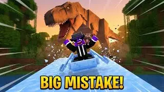 I Ice Boated Straight Into a T-REX?! (Jurassic World Rebirth)