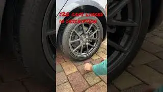 Remove aero cover and install $20 caps on Telsa model 3 #teslamodel3 #teslamodely