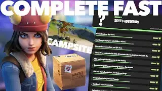 How to Complete Skyes Adventure Week 1 Missions in Fortnite FAST | Skyes Adventure Missions GUIDE