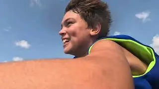 Carson, Chase, Cayson, Canon & Oliver- Wake Boarding & Tubing on Lake Bulter 8/9/24