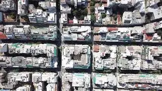 Drone flight from Lycabettus hill in Athens, Greece