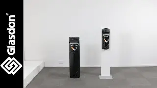 Glasdon International | Demonstration | Ashguard SG&trade; and Ashmount SG&trade; Cigarette Bin