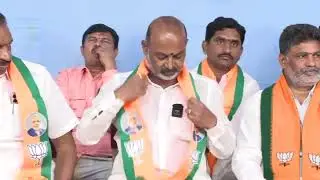 Live : Addressing the Media in Karimnagar