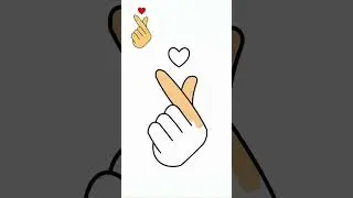 Hand Making a Heart Sign | #heart #gesturedrawing  #beruangdengansyal