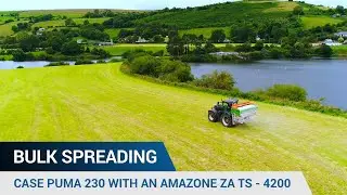 Case Puma 230 with an Amazone ZA TS - 4200 Bulk Spreading