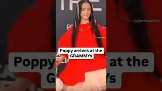 Poppy at Grammys 2025 #poppy #knockedloose #newmusic #redcarpet #metal #spiritbox #metallica