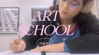 art school vlog #02 - observational drawing activity and doing some sketches