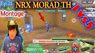 NRX Morad 1vs5 Kill 1 Team 1 Shot,ROS Most Kill Montages,Rules Of Survival,NRX Thai,Saxy Gaming|Ep21